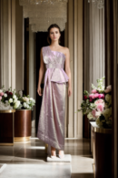 Rosy Radiance One-Shoulder Elegance Gown - Glamorous Evening Wear for Special Occasions