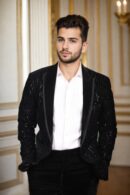 Luxurious Black Velvet Suit with Self Thread and Sequins Work - Perfect for Weddings & Formal Events