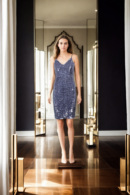 Silver Starlight Glamour Dress - Perfect for Evening Soires & Red Carpet Events