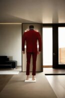 Luxurious Maroon Velvet 2-Piece Suit with Black Notch Lapel - Perfect for Weddings & Formal Events