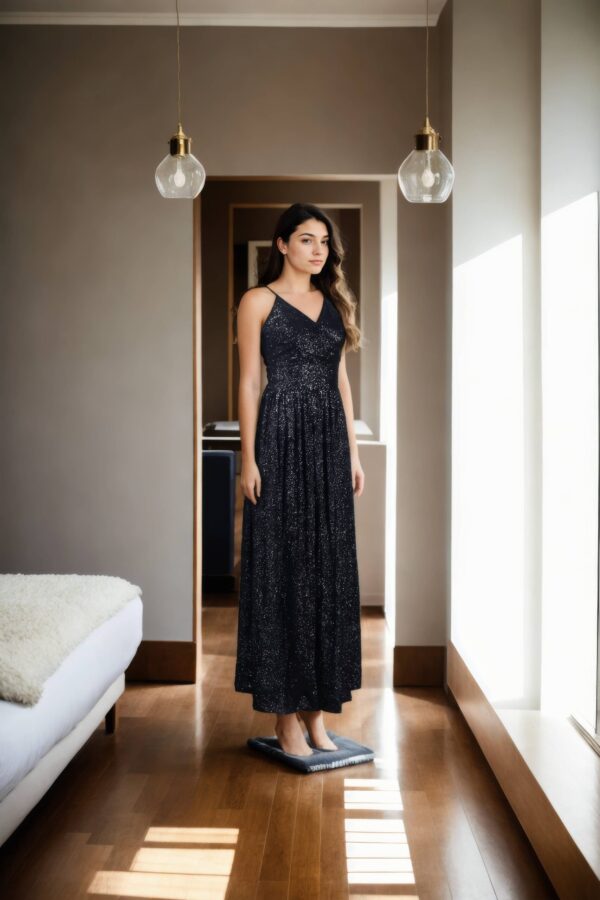 Black Midnight Spark Sequin Stunner Gown - Glamorous Evening Wear - Image 2