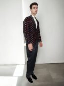 Dark Maroon Velvet Blazer with Sequin and Zari Detailing ? Perfect for Weddings & Festive Events