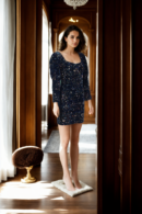 Black Sequin Short Party Wear Jacket - Chic and Glamorous Evening Layer