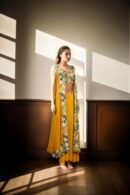 Glamorous Yellow Sequin Embellished Indo-Western Set with Crop Top, Lehenga & Shrug - Perfect for Weddings & Celebrations