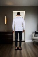 Off-White Denim Blazer with Ivory Edge - Sophisticated Yet Casual Style for Every Occasion