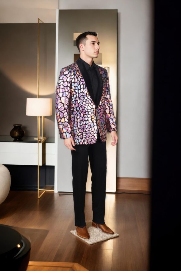 Luxurious Viny Top-Tier Black Velvet Blazer with Shawl Collar, Full Sleeves & Long Length ? Perfect for Formal & Evening Events - Image 2