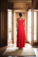 High-Low Off-Shoulder Skater Dress - Chic & Elegant Evening Wear