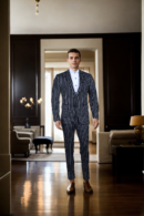 Monochrome Straight Line 2-Piece Suit