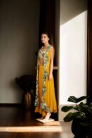 Glamorous Yellow Sequin Embellished Indo-Western Set with Crop Top, Lehenga & Shrug - Perfect for Weddings & Celebrations