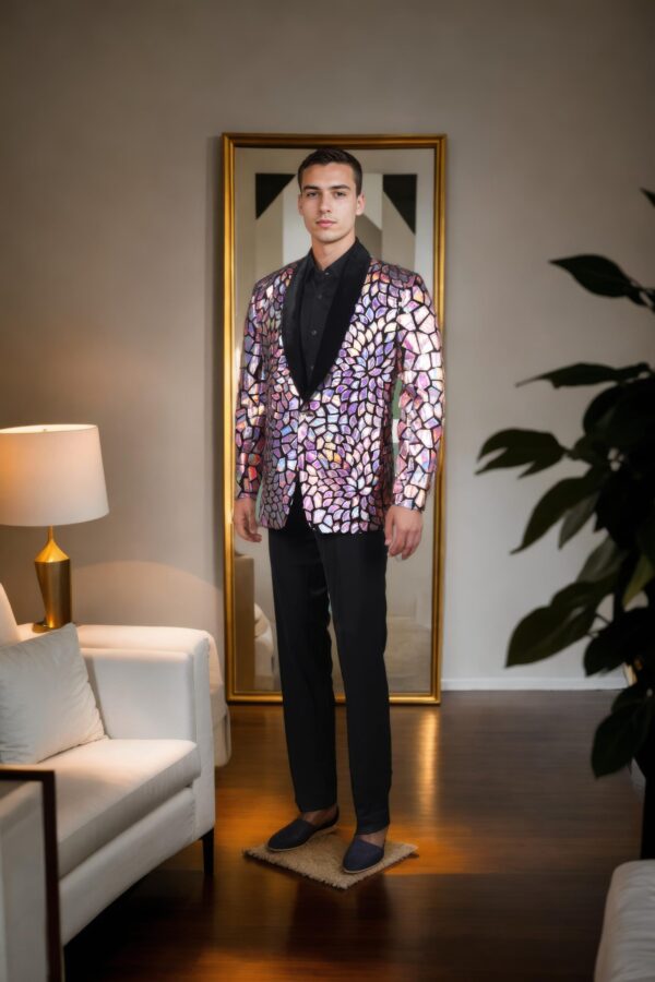 Luxurious Viny Top-Tier Black Velvet Blazer with Shawl Collar, Full Sleeves & Long Length ? Perfect for Formal & Evening Events - Image 4