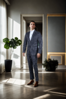 Monochrome Straight Line 2-Piece Suit