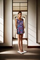 Short Multicolor Sleeveless Sequin Dress with Back Opening - Trendy & Vibrant Dress for Parties, Night Out & Special Occasions